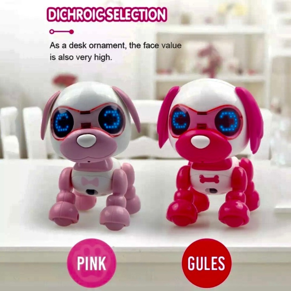 Light Pink Robot Pup Smart-LED-Sings-Speaks-Lights Up-Barks-Shakes-NEW - Picture 4 of 11